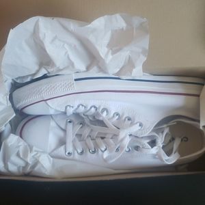 White Converse Low-Tops